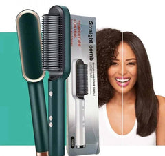 Heat Control Straightener Brush