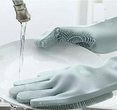 High Grade Rubber Magic Dishwashing Gloves 1 Pair